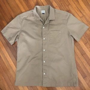 J Crew Camp Color Khaki shirt - Size XL